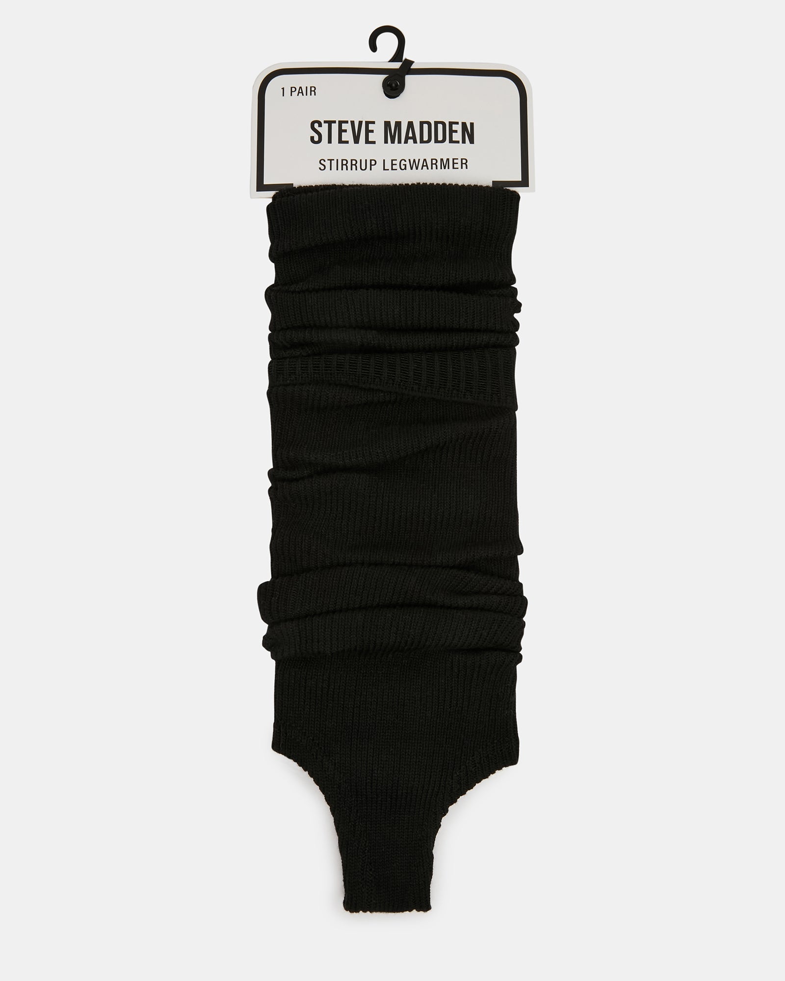1 PACK STIRRUP LEG WARMERS BLACK