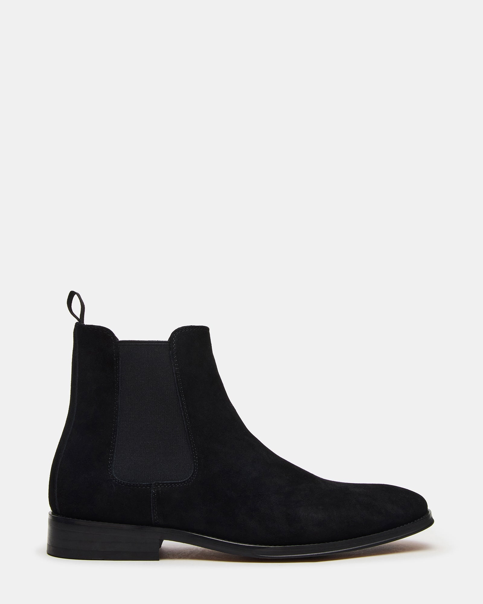 ALDAIR Black Suede Chelsea Men's Ankle Boot | Steve Madden