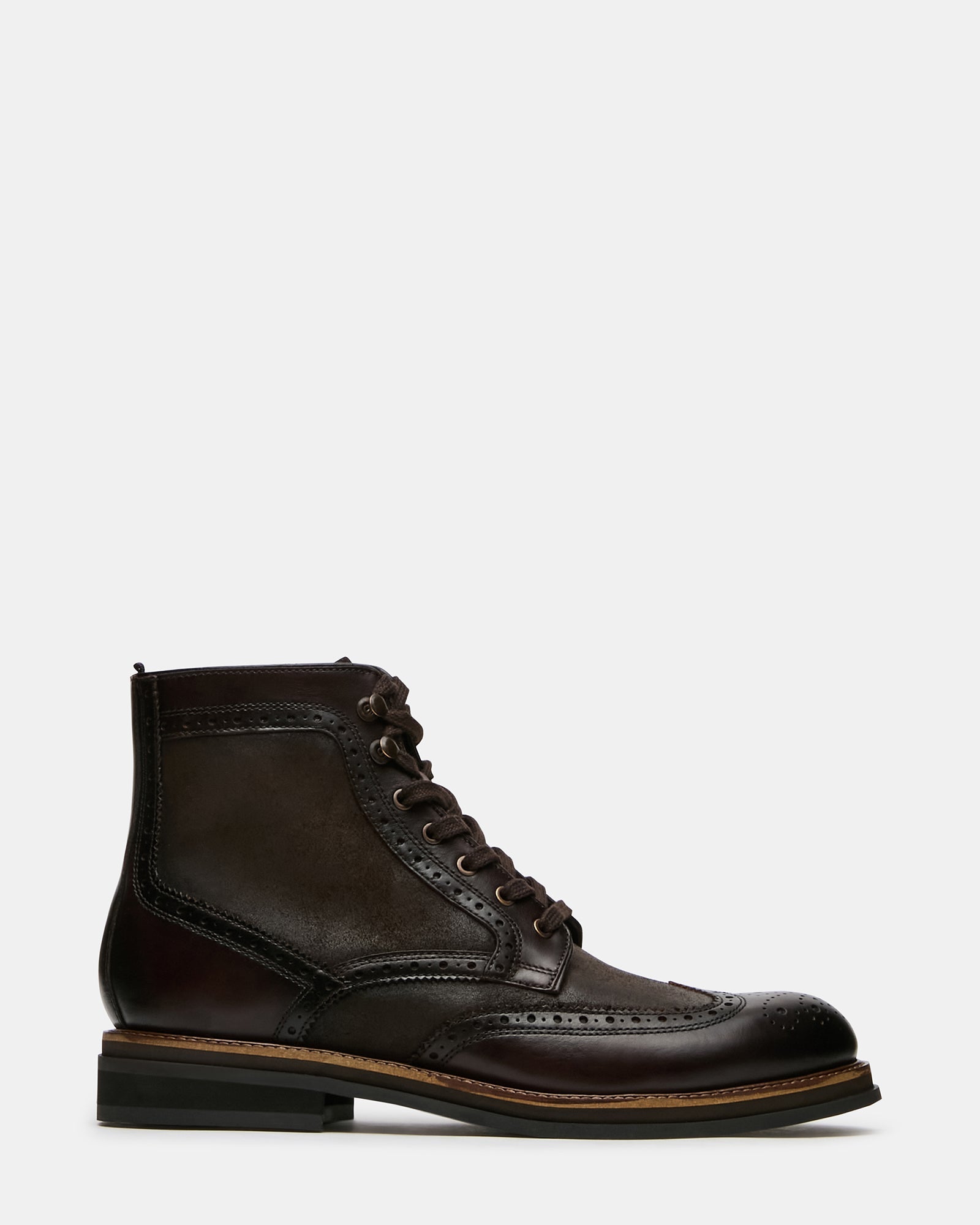 AVIANO Brown Lace-Up Men's Ankle Boot | Steve Madden