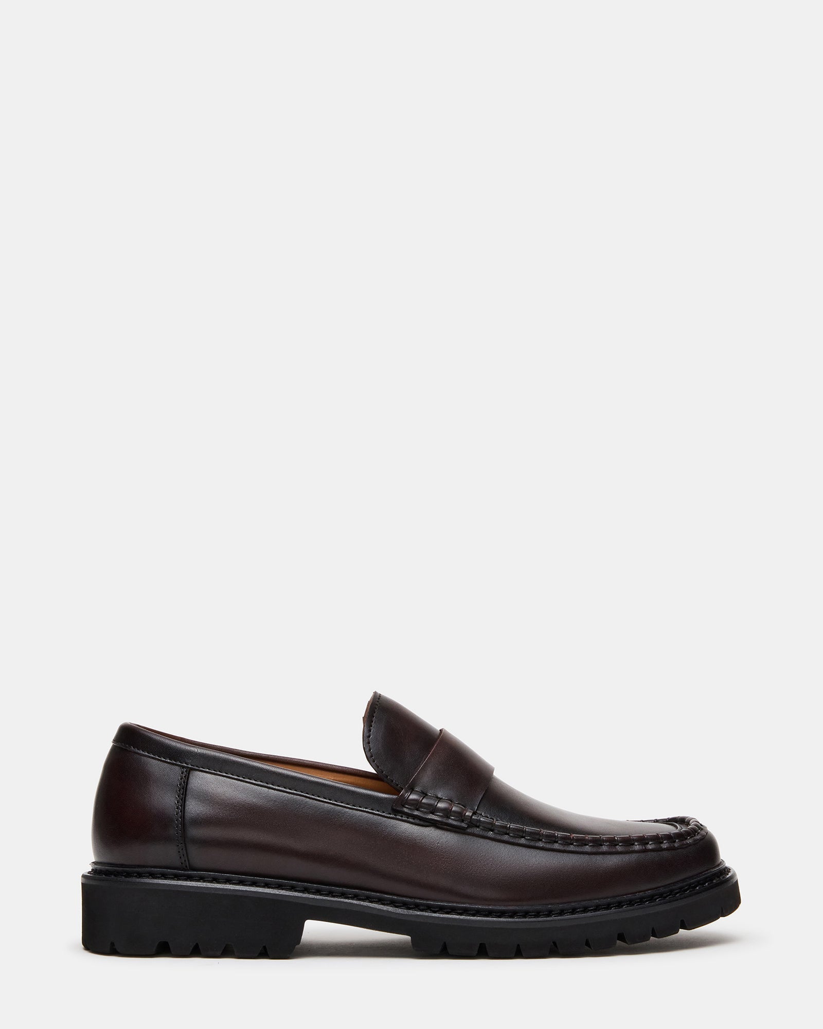 BRODIE Brown Slip-On Lug Men's Loafer | Steve Madden