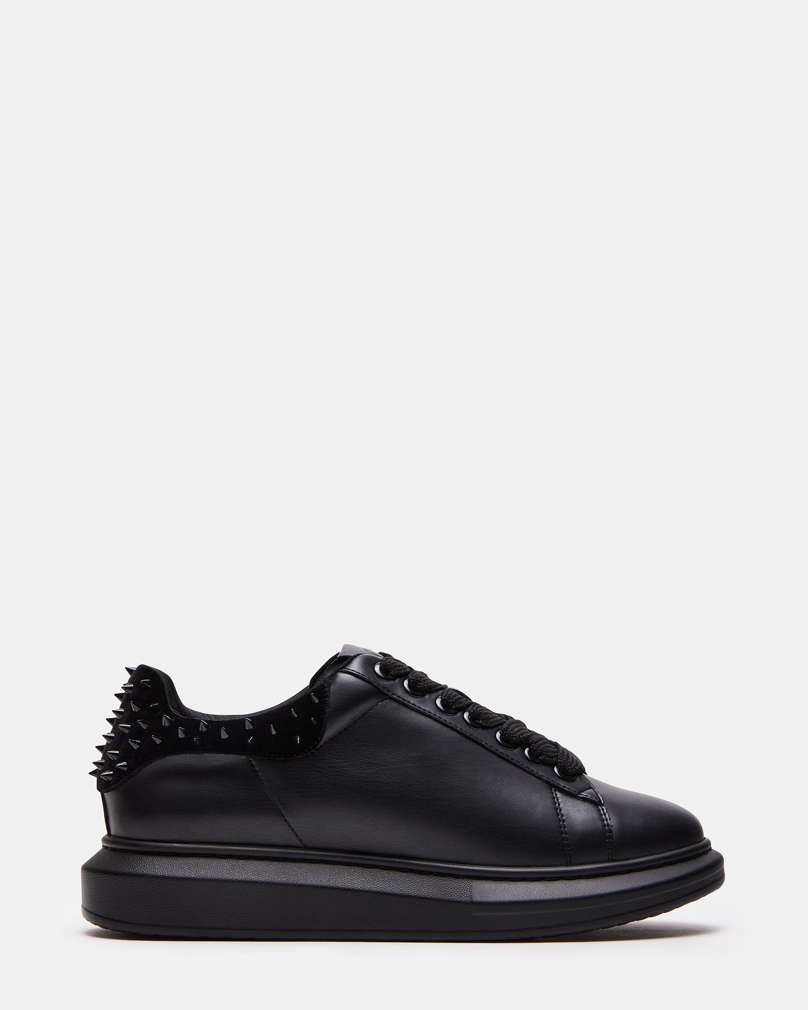 FROSTING Black Velvet Men's Low-Top Lace-Up Sneaker | Steve Madden