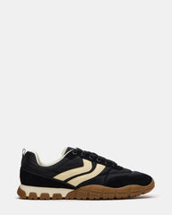 HORIZON Black Low-Top Lace-Up Men's Sneaker | Steve Madden