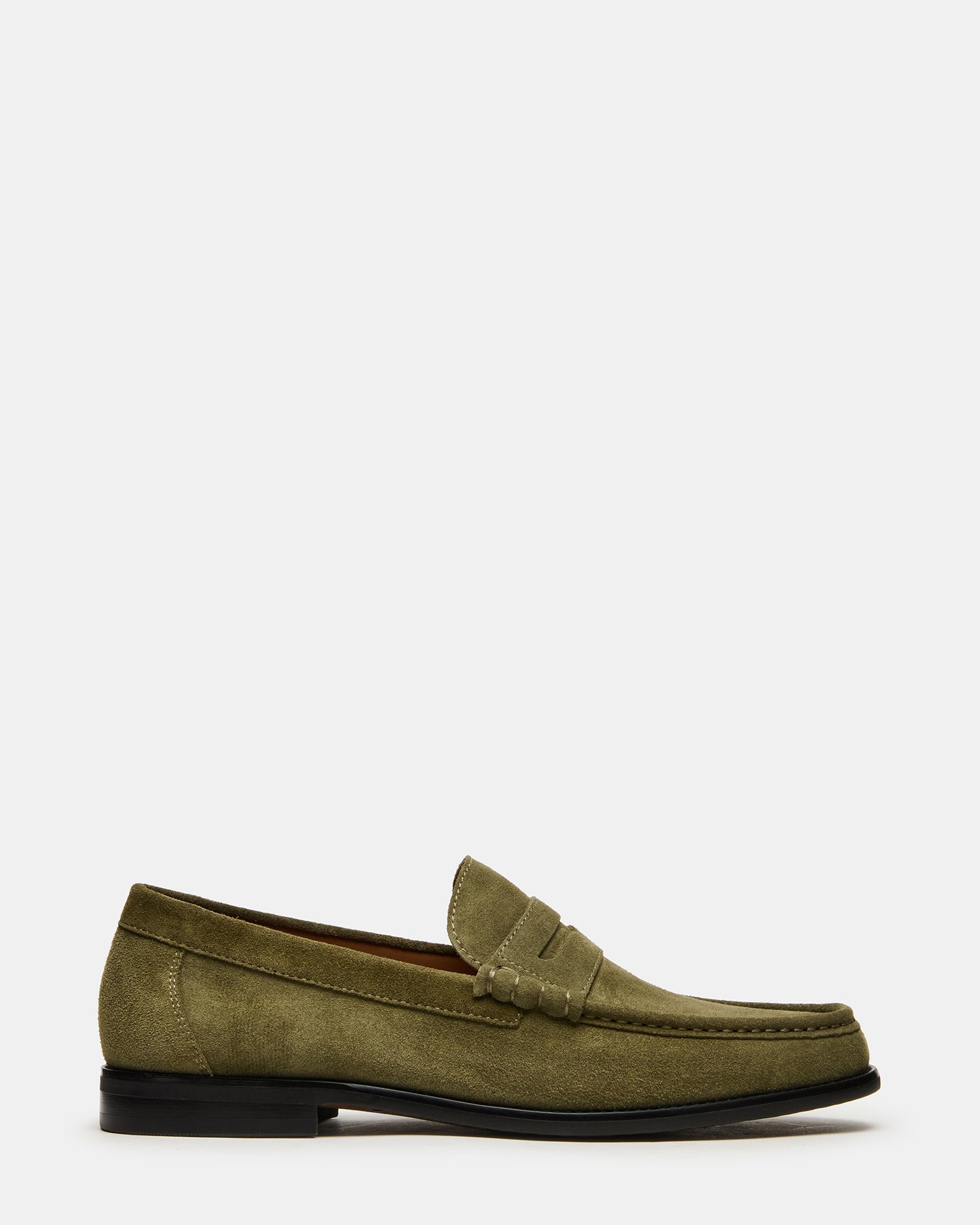 HUCKLE Green Suede Slip-On Men's Loafer | Steve Madden