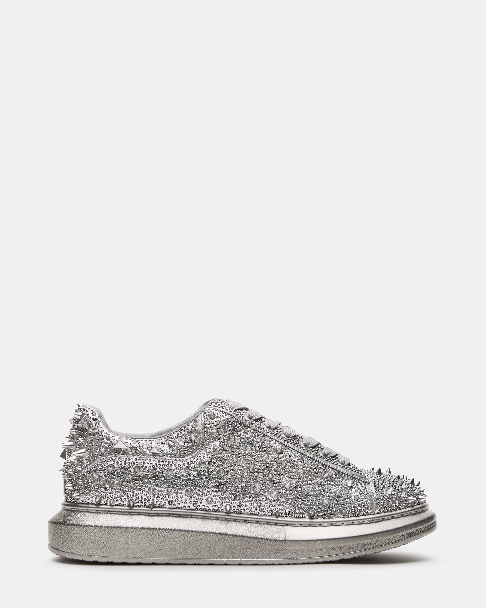 ICEBOX Pewter Metallic Men's Low-Top Lace-Up Sneaker | Steve Madden