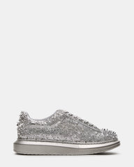 ICEBOX Pewter Metallic Men's Low-Top Lace-Up Sneaker | Steve Madden