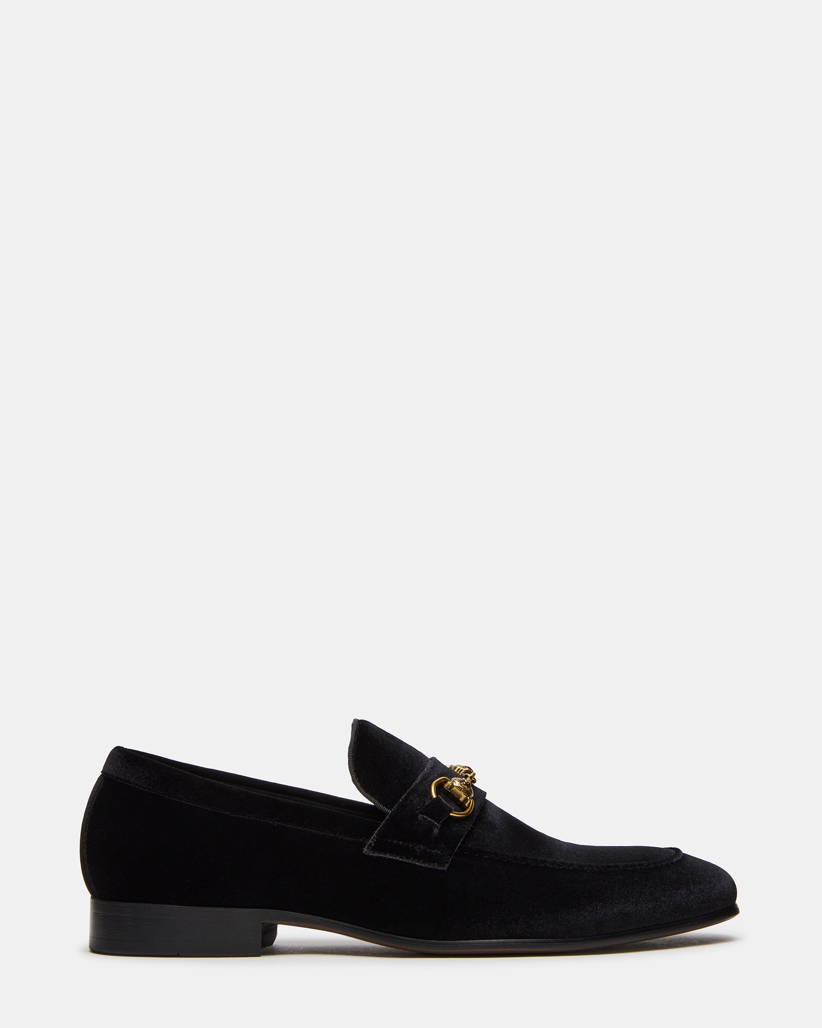 JAKIRO Black Velvet Slip-On Dress Men's Loafer | Steve Madden