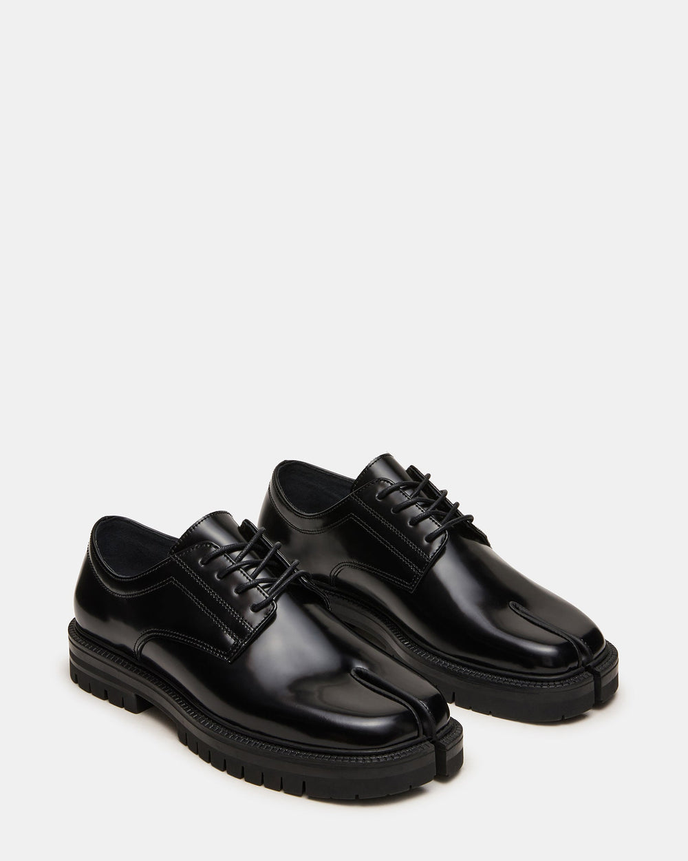 JAXEL Black Box Tabi Split-Toe Lace-Up Lug Men's Dress Shoe | Steve Madden