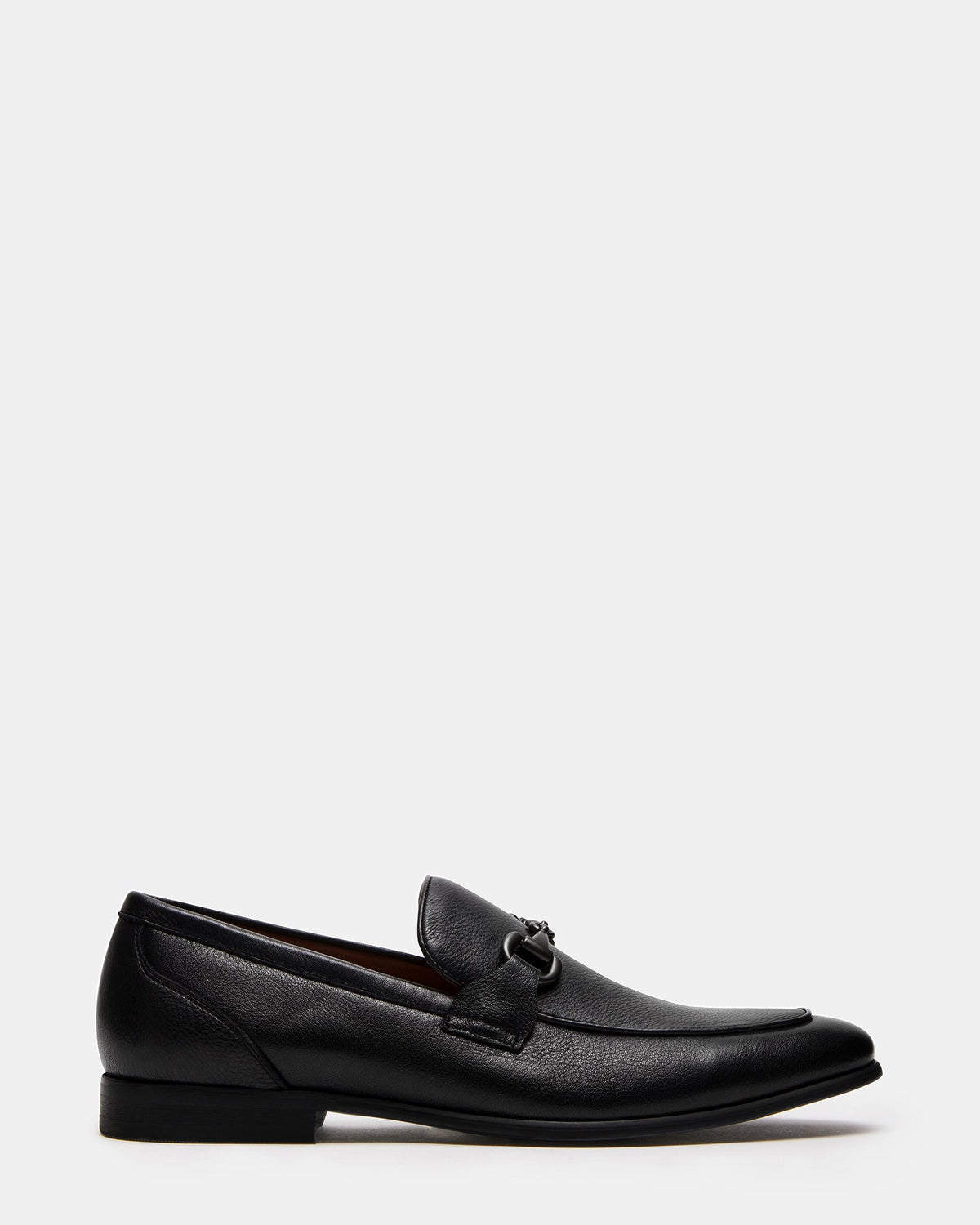 JAYSHAN Black Leather Men's Dress Loafer | Steve Madden