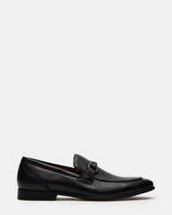 JAYSHAN Black Leather Men's Dress Loafer | Steve Madden