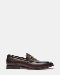 JAYSHAN Brown Leather Men's Dress Loafer | Steve Madden