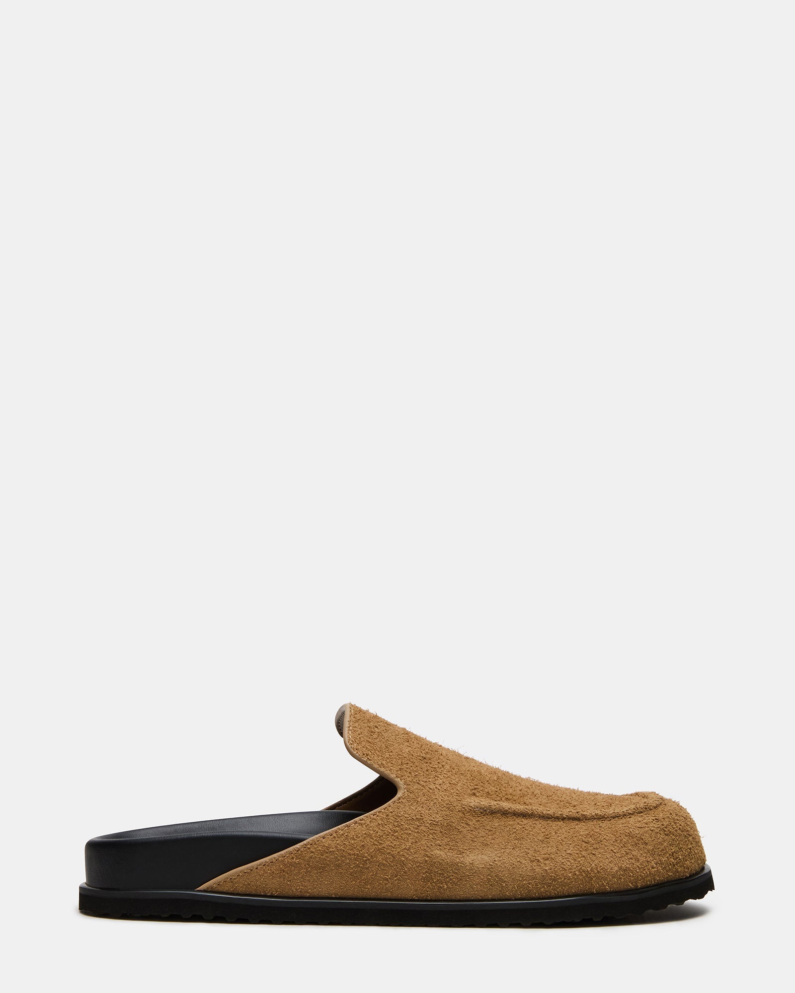 LUCIO Tan Suede Slip-On Men's Casual Clog | Steve Madden