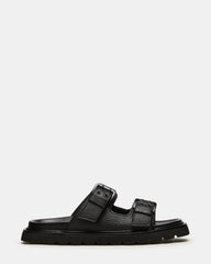 LUXOR Black Slide Footbed Men's Sandal | Steve Madden