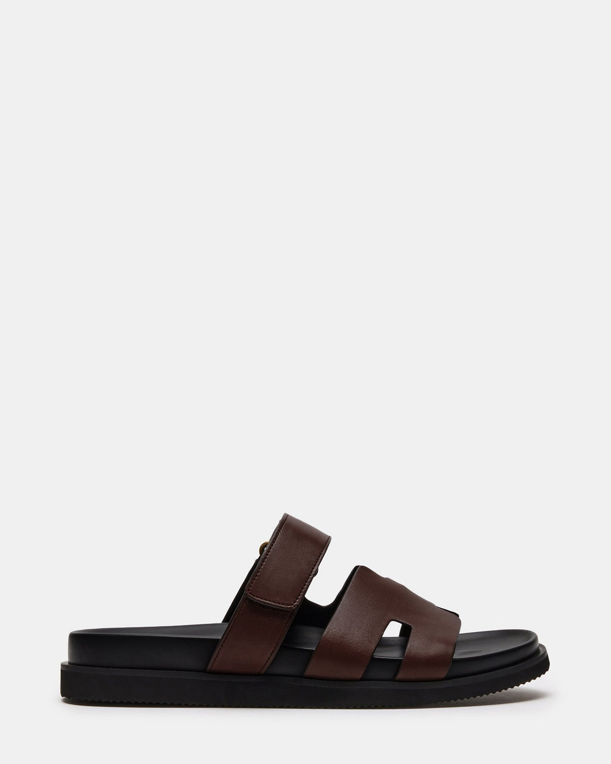 MAIVEN Brown Leather Men's Fisherman Sandal | Steve Madden