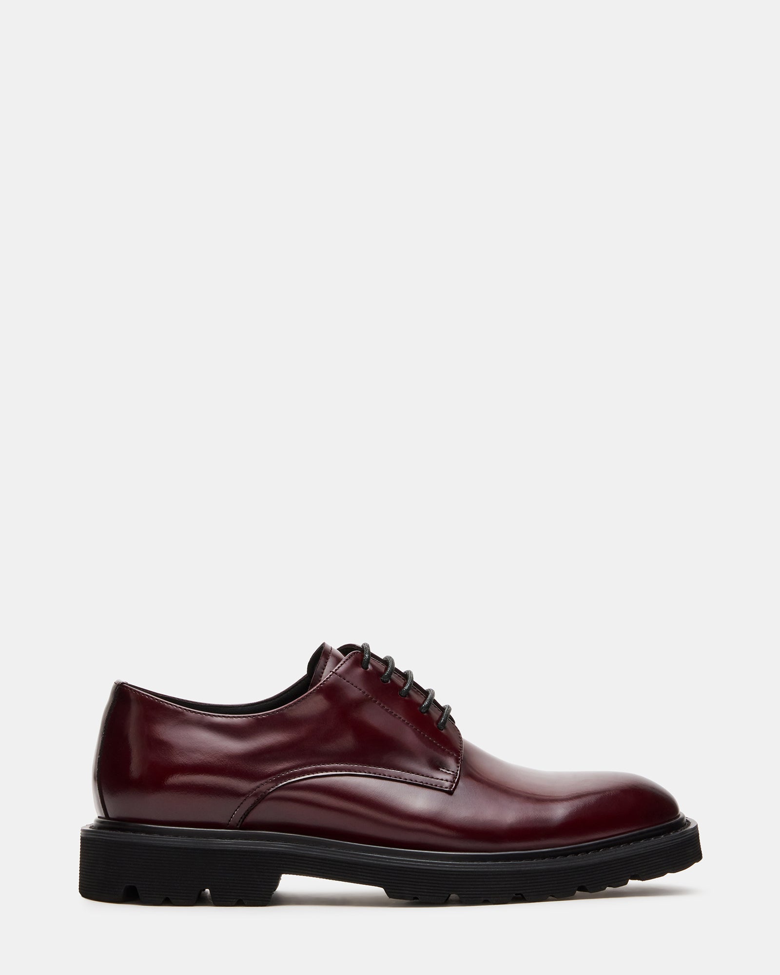 RICOTTA Dark Cherry Lace-Up Derby Lug Men's Dress Shoe | Steve Madden