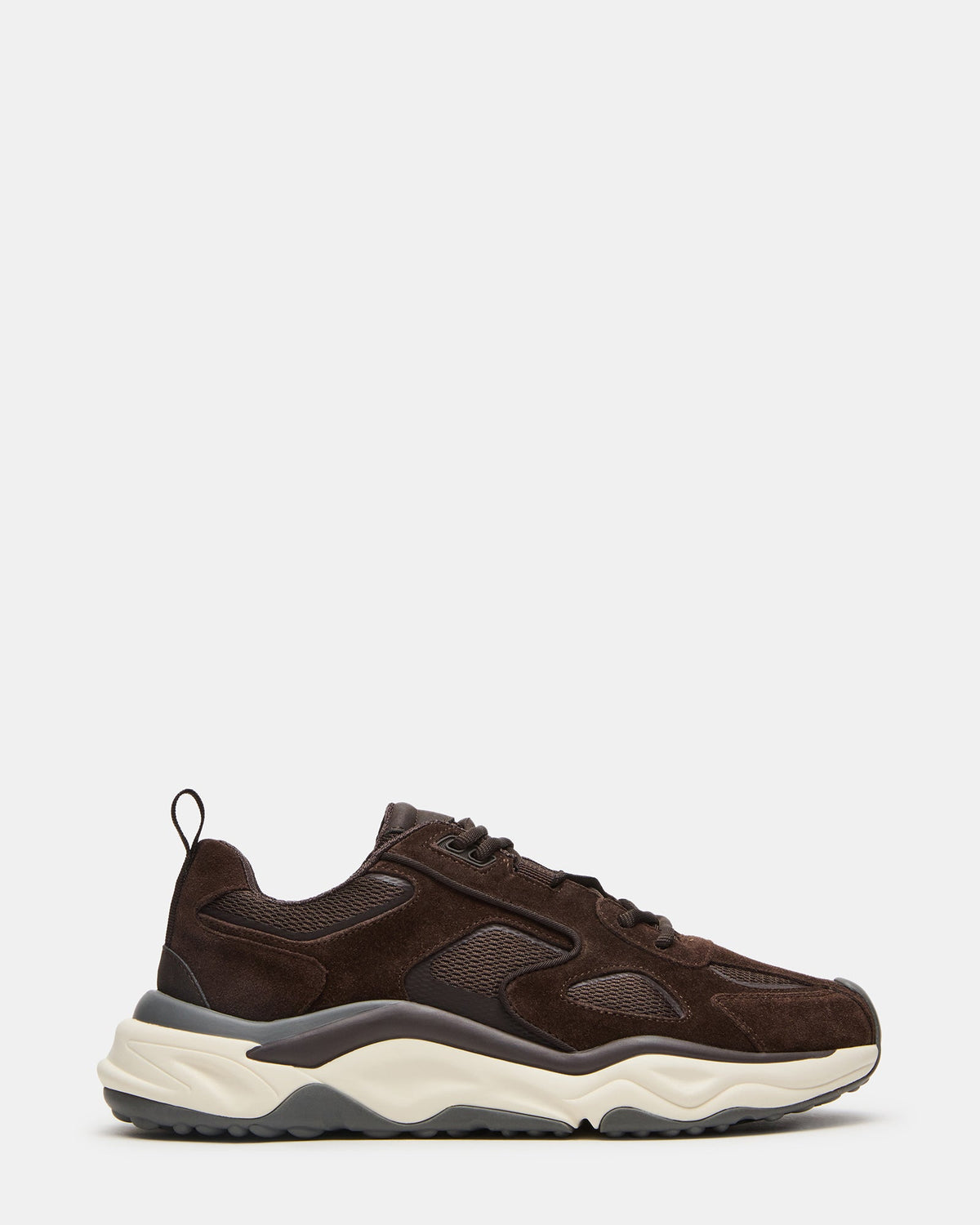 SALVADOR Brown Low-Top Lace-Up Men's Sneaker | Steve Madden