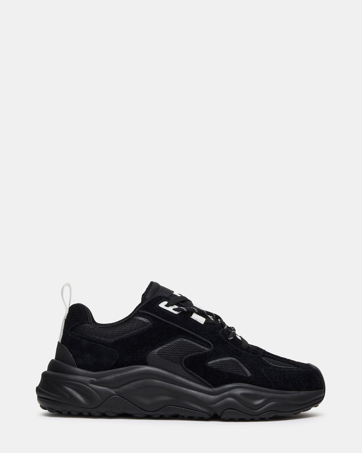 SHILOH Black Multi Low-Top Lace-Up Chunky Men's Sneaker | Steve Madden