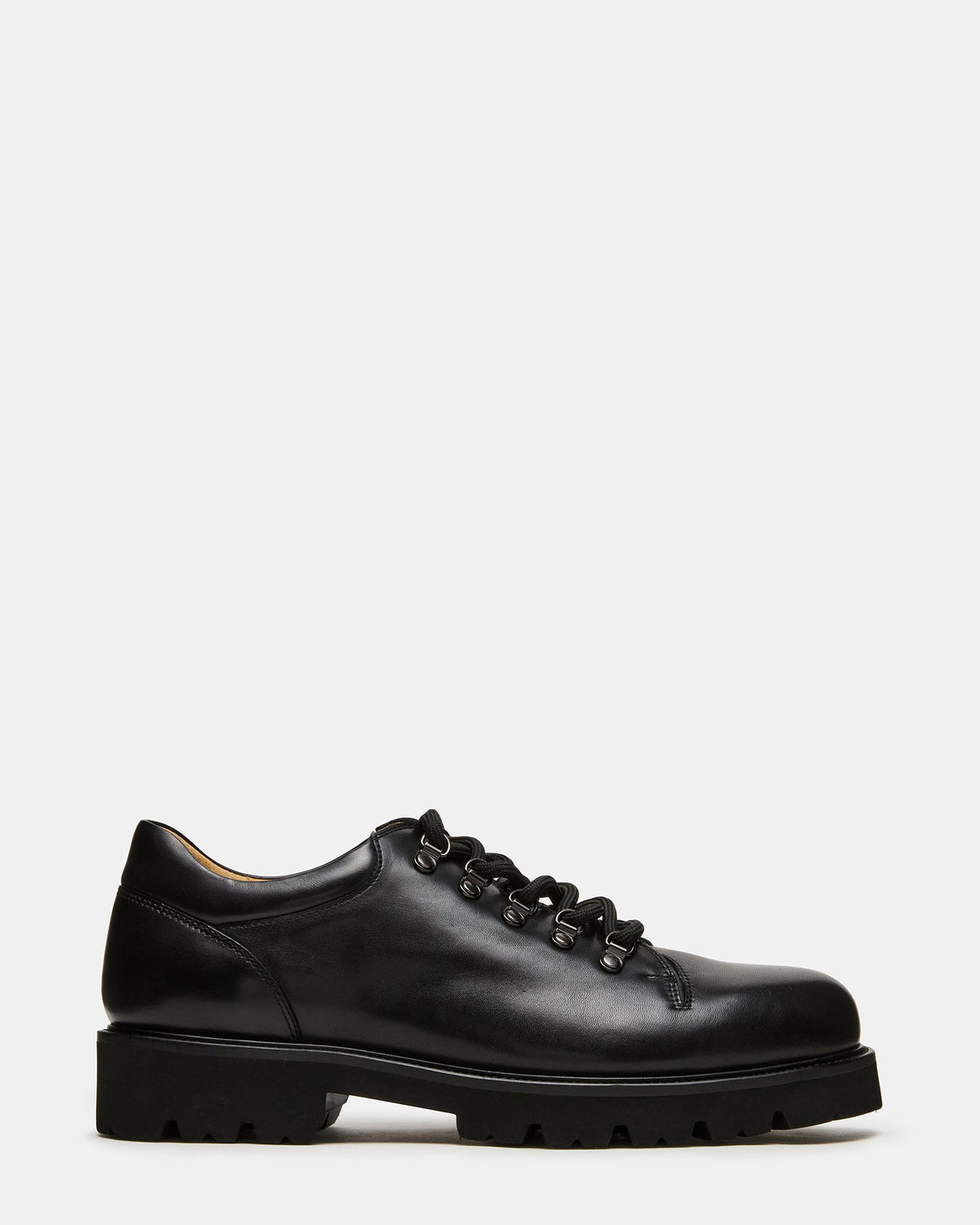 TURBO Black Leather Lace-Up Dress Shoe | Steve Madden