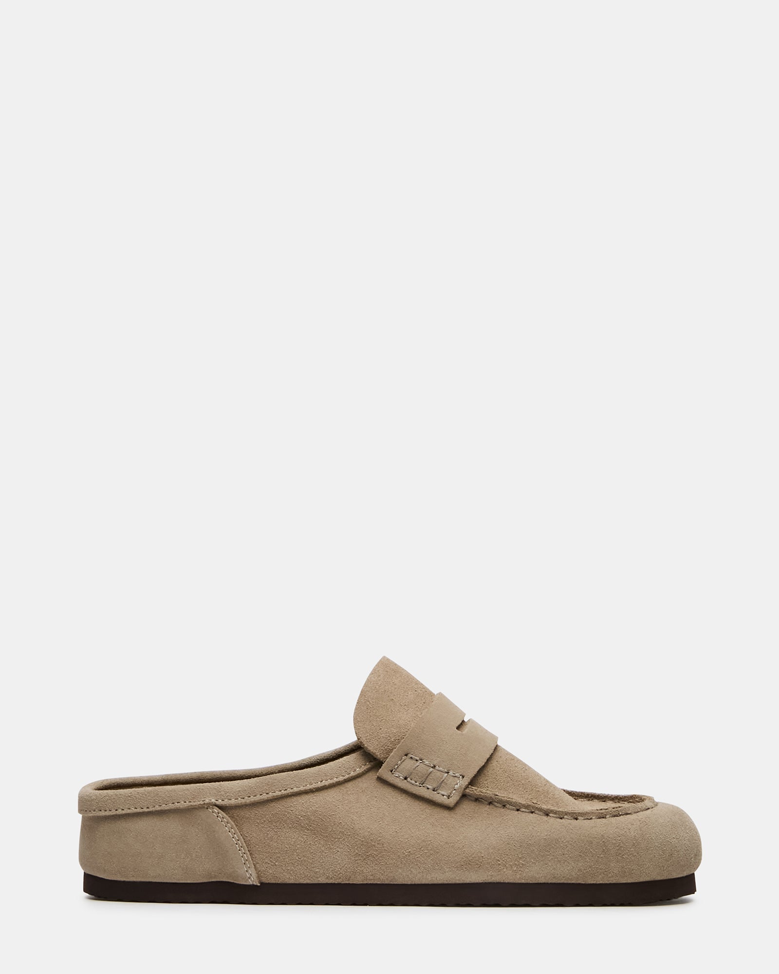 WYATT Taupe Suede Slip-On Clog Men's Casual | Steve Madden