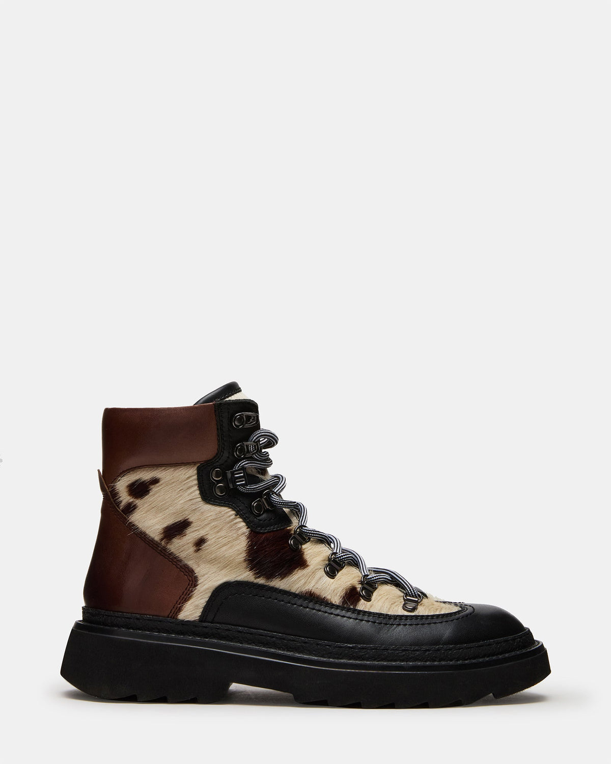 YOSEMITE Brown Multi Lace-Up Lug Men's Ankle Boot | Steve Madden