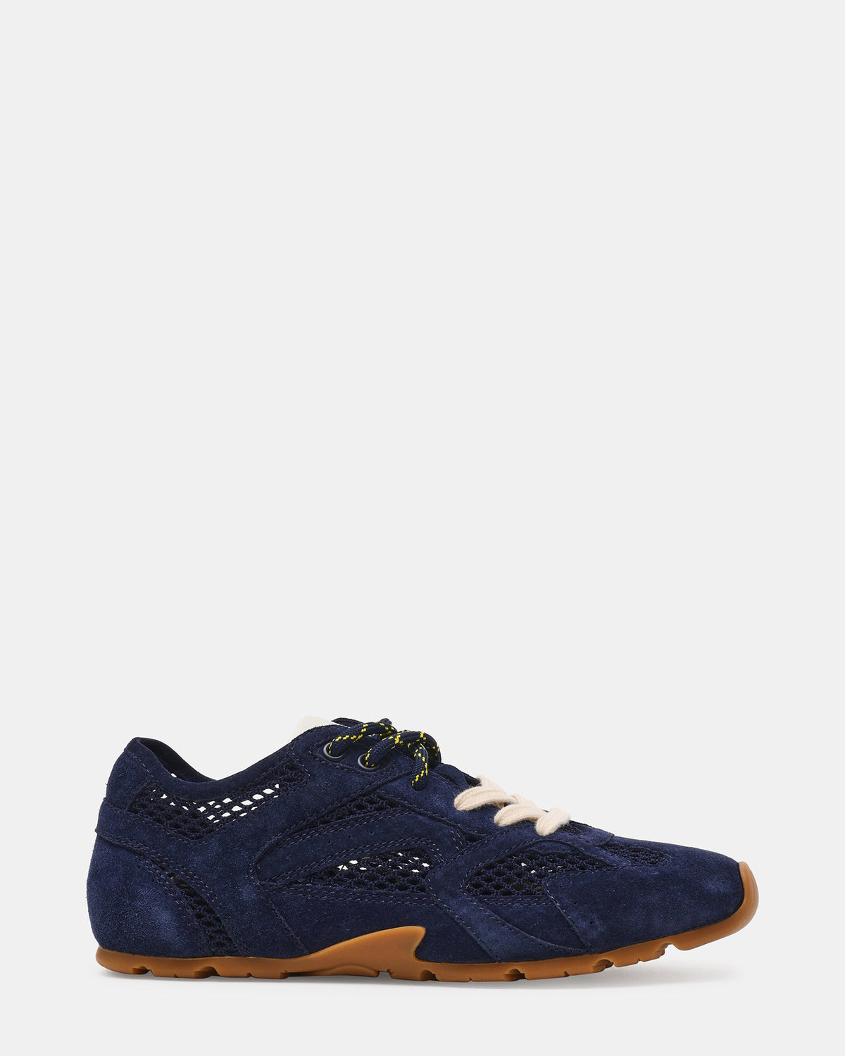 AZIEL Navy Mesh Low-Top Lace-Up Women's Sneakers | Steve Madden