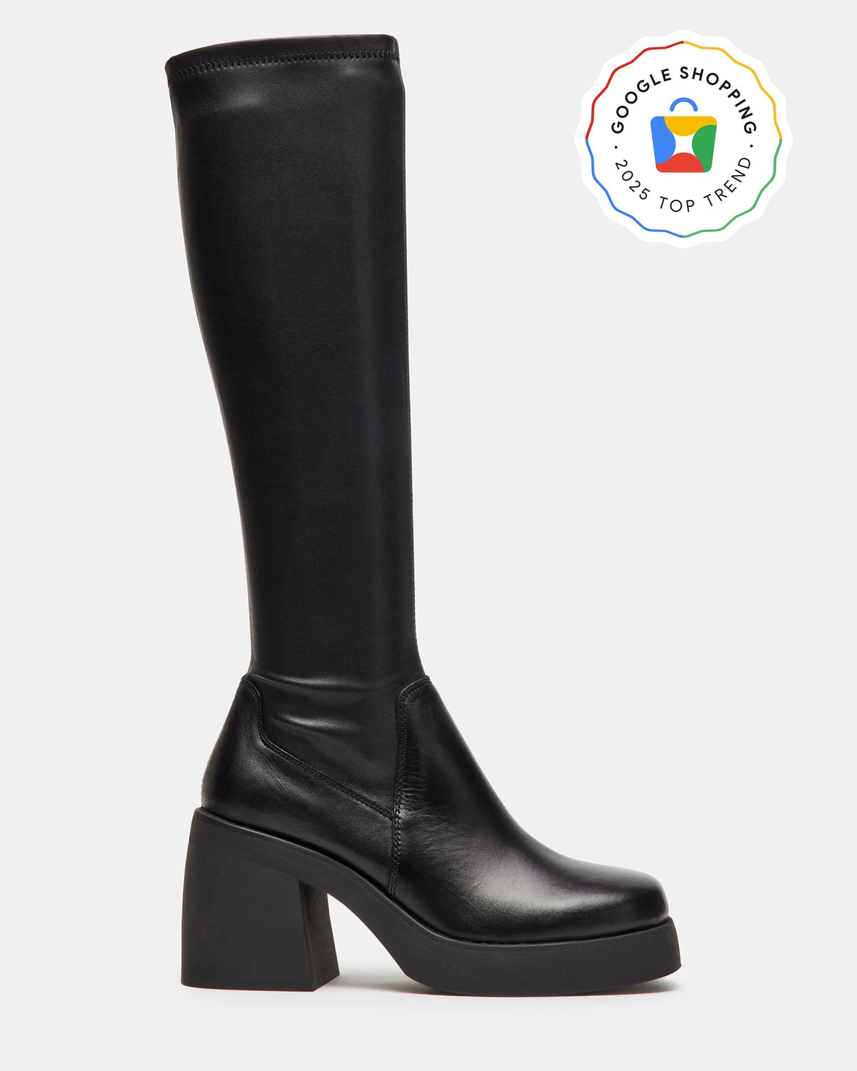 BERKLEIGH Black Women's Knee High Boot | Steve Madden