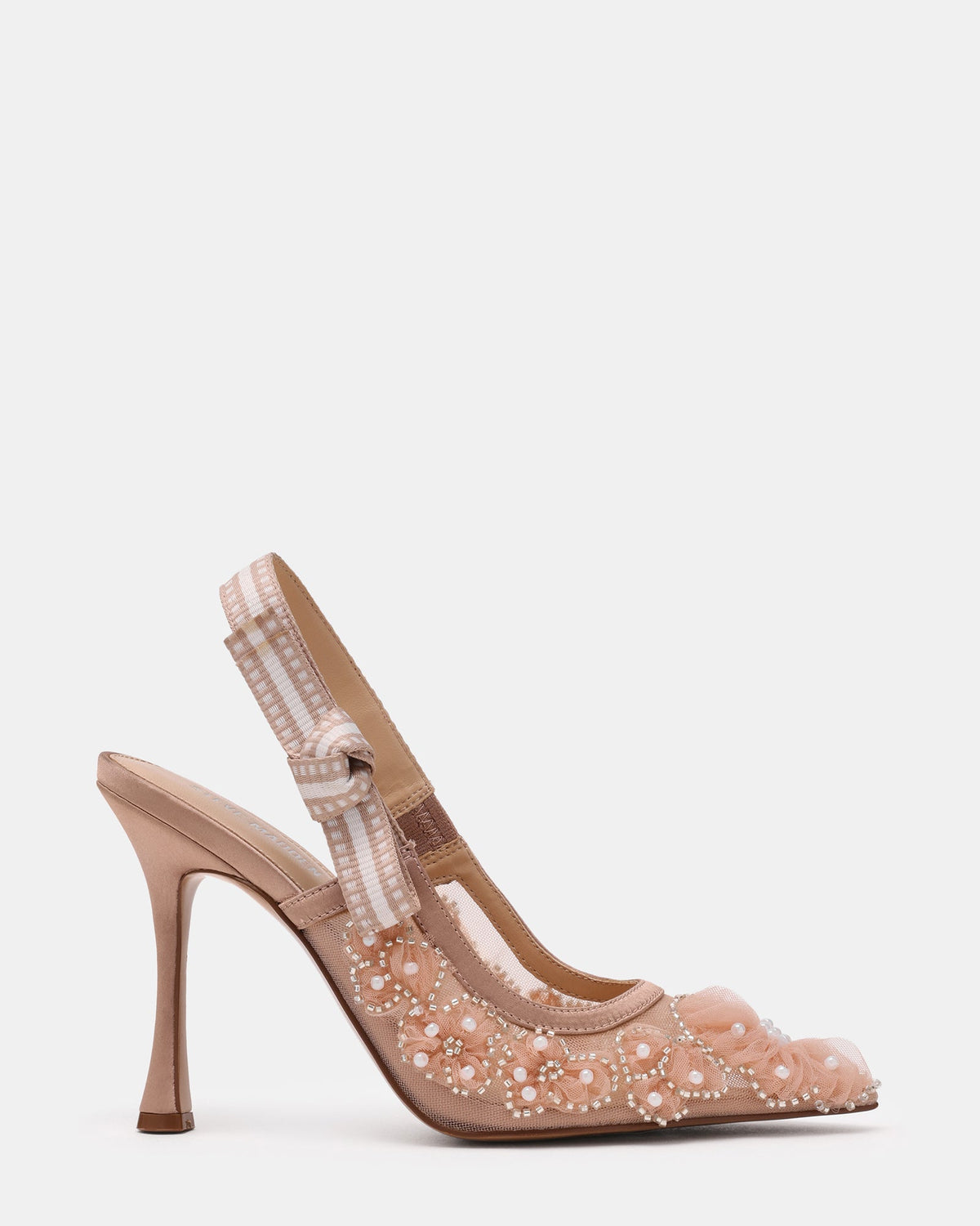 BRI Mesh Blush Slingback Pump Women's Heel | Steve Madden