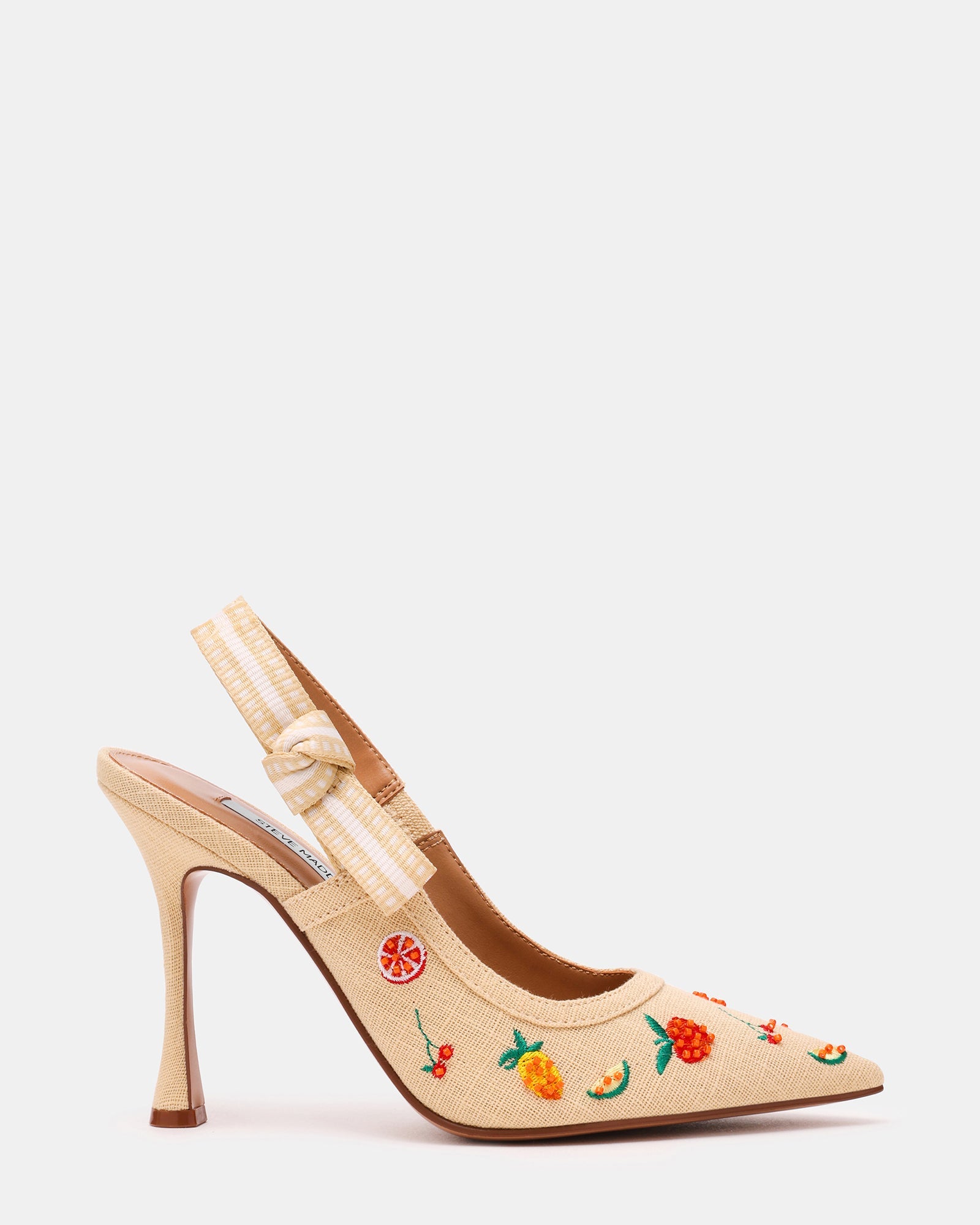 BRI Raffia Fruit Multi Slingback Pump Women's Heel | Steve Madden