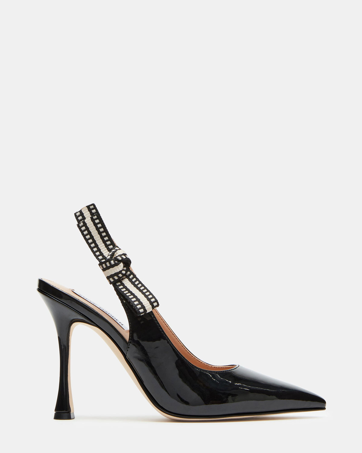 BRI Black Patent Slingback Pump Women's Heel | Steve Madden