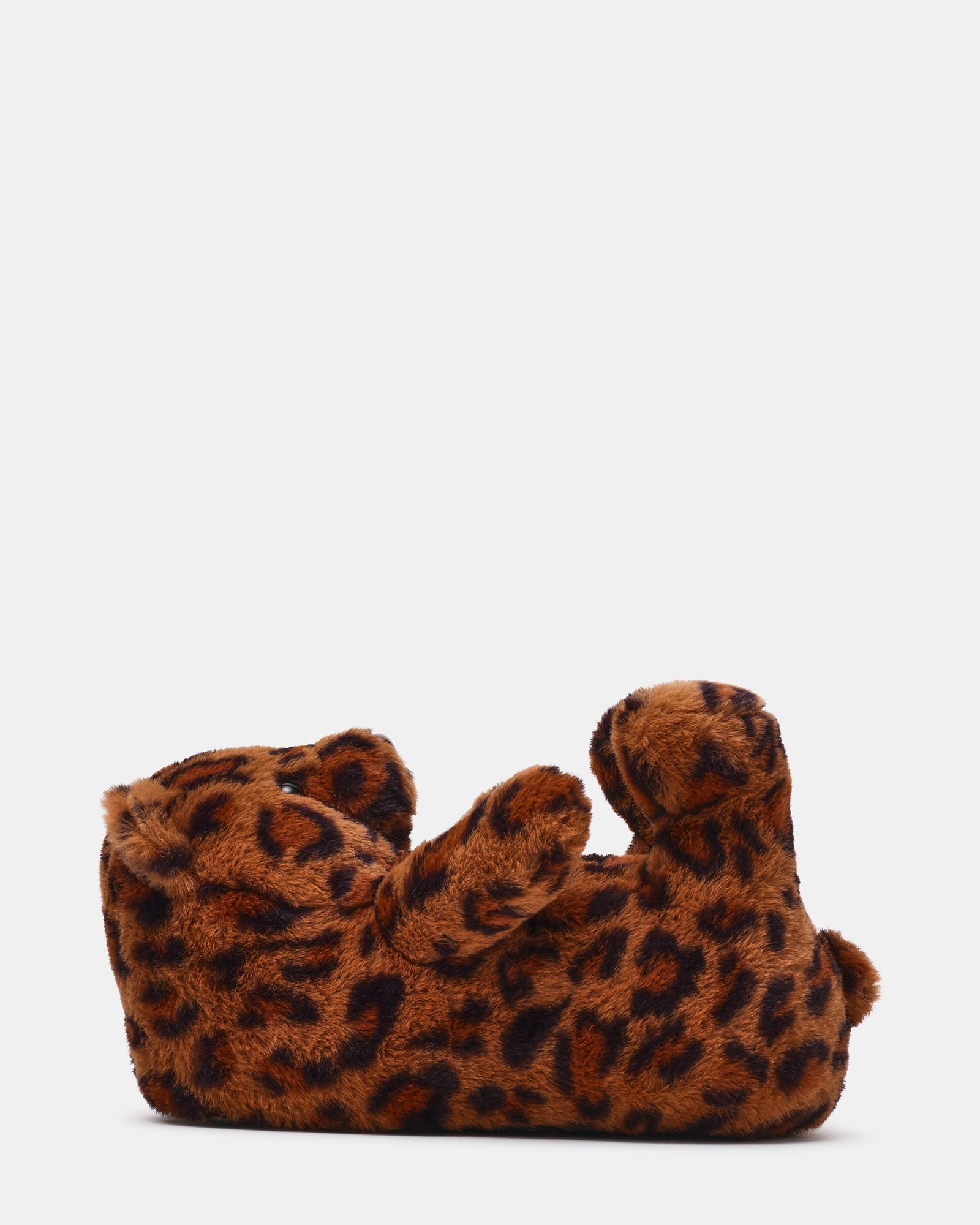 BUDDIES Leopard Slip-On Faux Fur Bear Women's Flats | Steve Madden