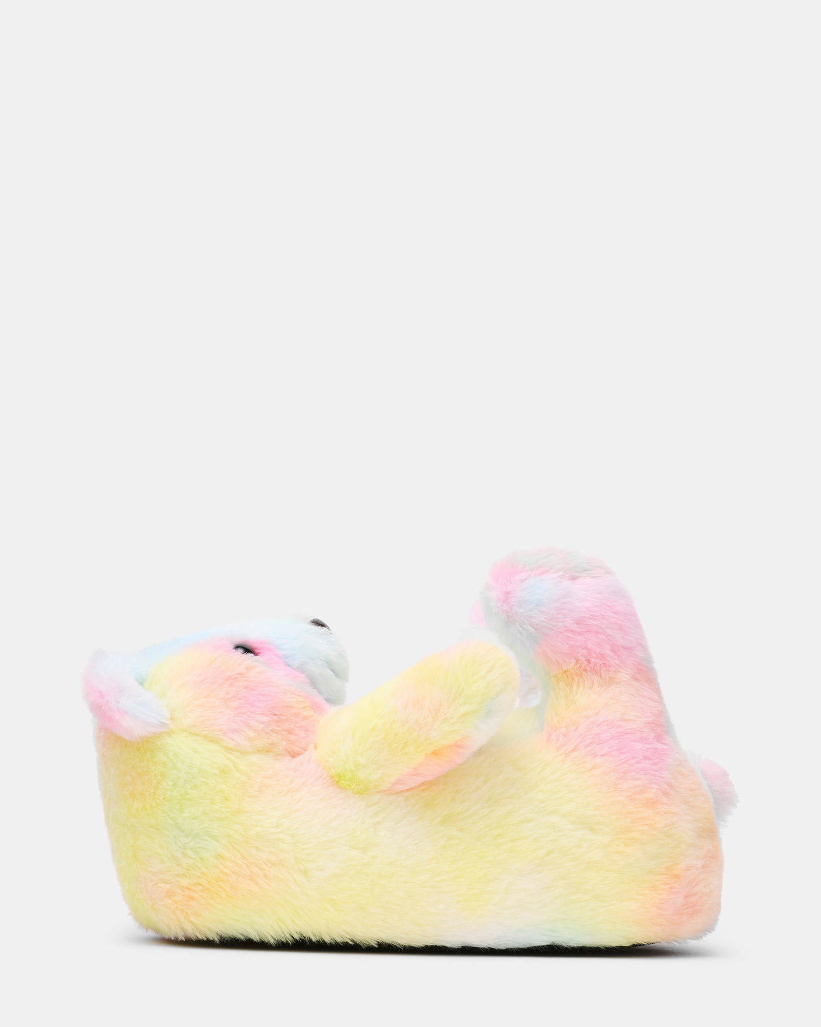 BUDDIES Tie Dye Slip-On Faux Fur Bear Women's Flats | Steve Madden