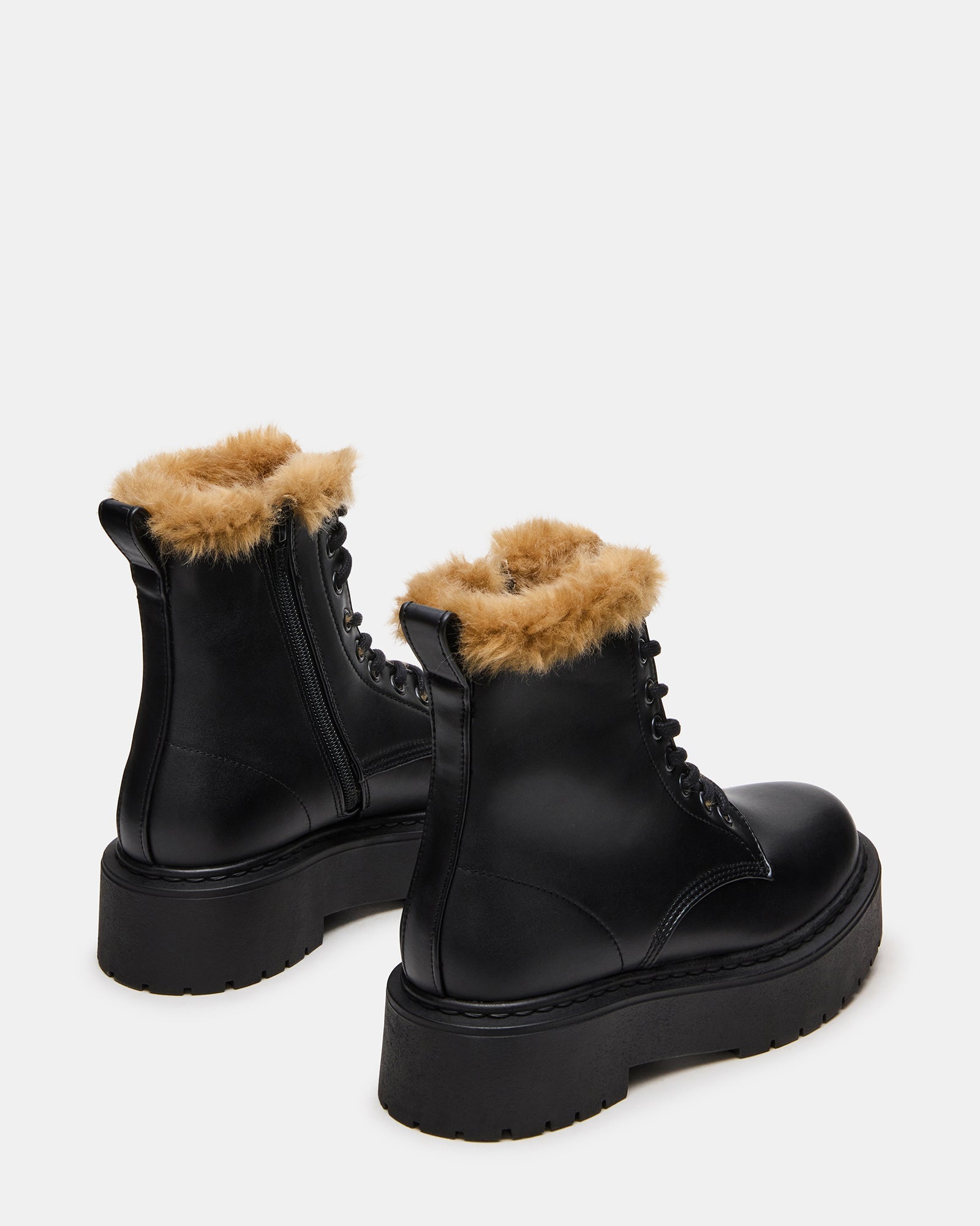 BUFFY FAUX FUR BLACK