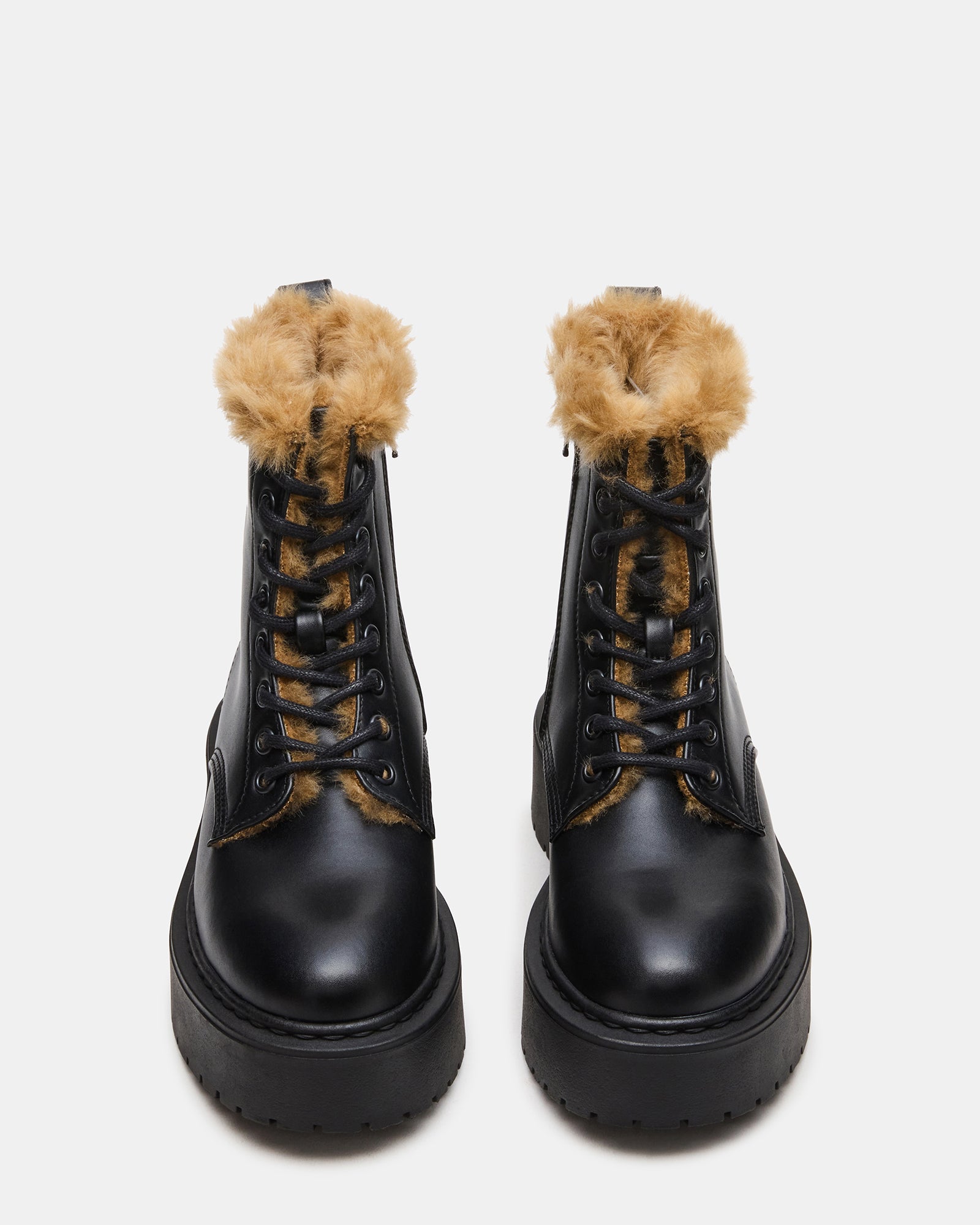 BUFFY FAUX FUR BLACK