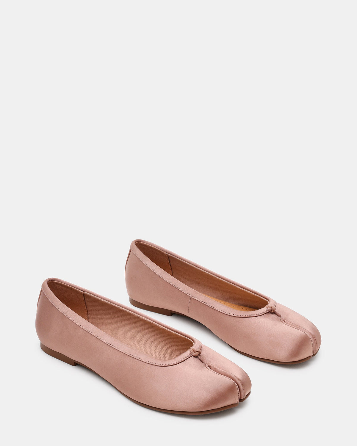 CALICO Blush Satin Split Toe Tabi Women's Ballet Flat | Steve Madden