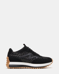 CAMPO Black/Beige Lace-Up Women's Sneaker | Steve Madden