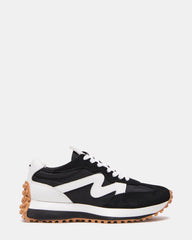 CAMPO Black/White Lace-Up Women's Sneaker | Steve Madden