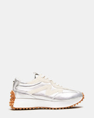 CAMPO Silver Lace-Up Women's Sneaker | Steve Madden