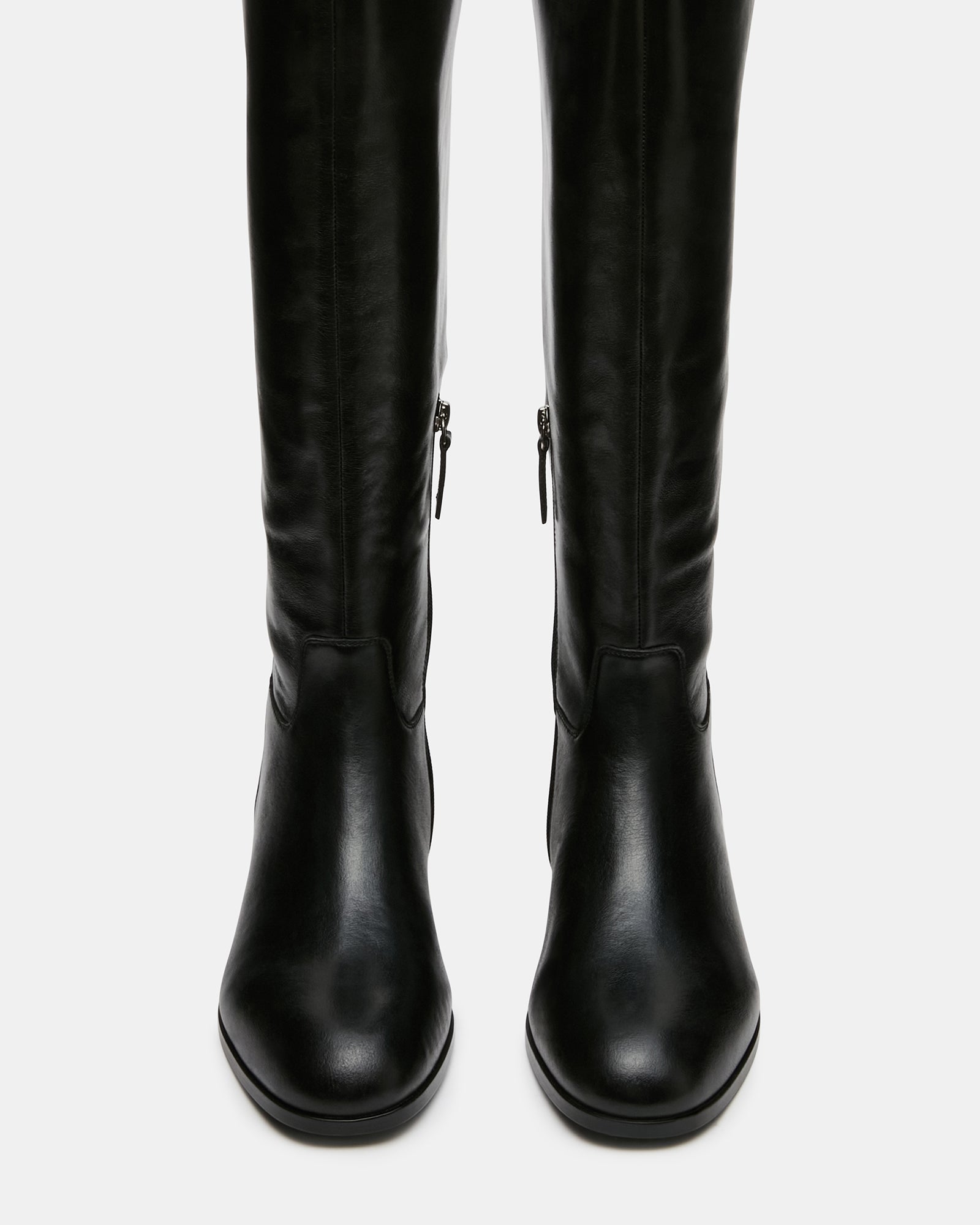 CANTER BLACK LEATHER WIDE CALF