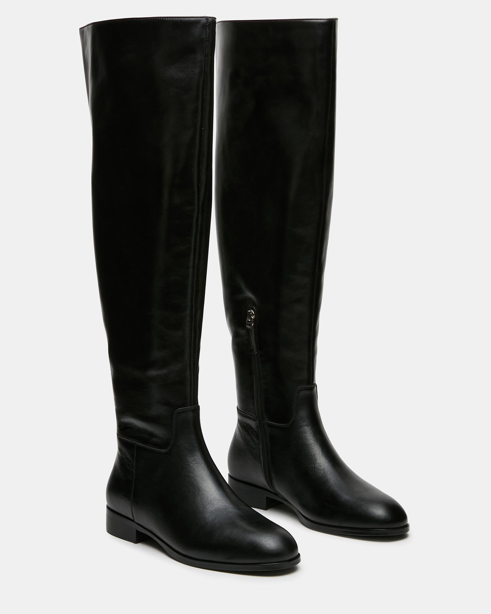 CANTER BLACK LEATHER WIDE CALF