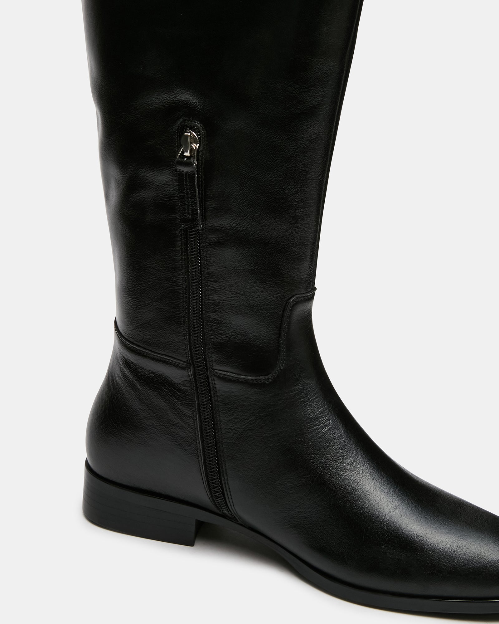 CANTER BLACK LEATHER WIDE CALF