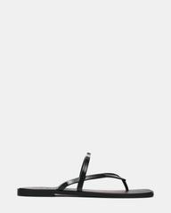 CATALINA Jelly Black Thong Square-Toe Women's Sandal | Steve Madden