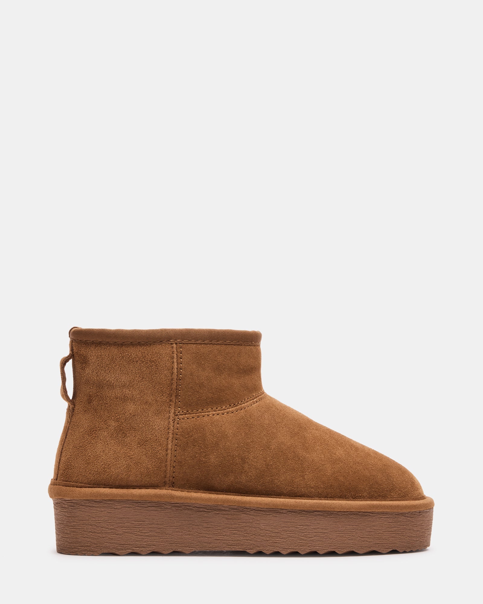 COMFY Chestnut Suede Women's Ankle Boot | Steve Madden