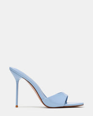 DAVINA Light Blue Open-Toe Mule Stiletto Women's Heel | Steve Madden