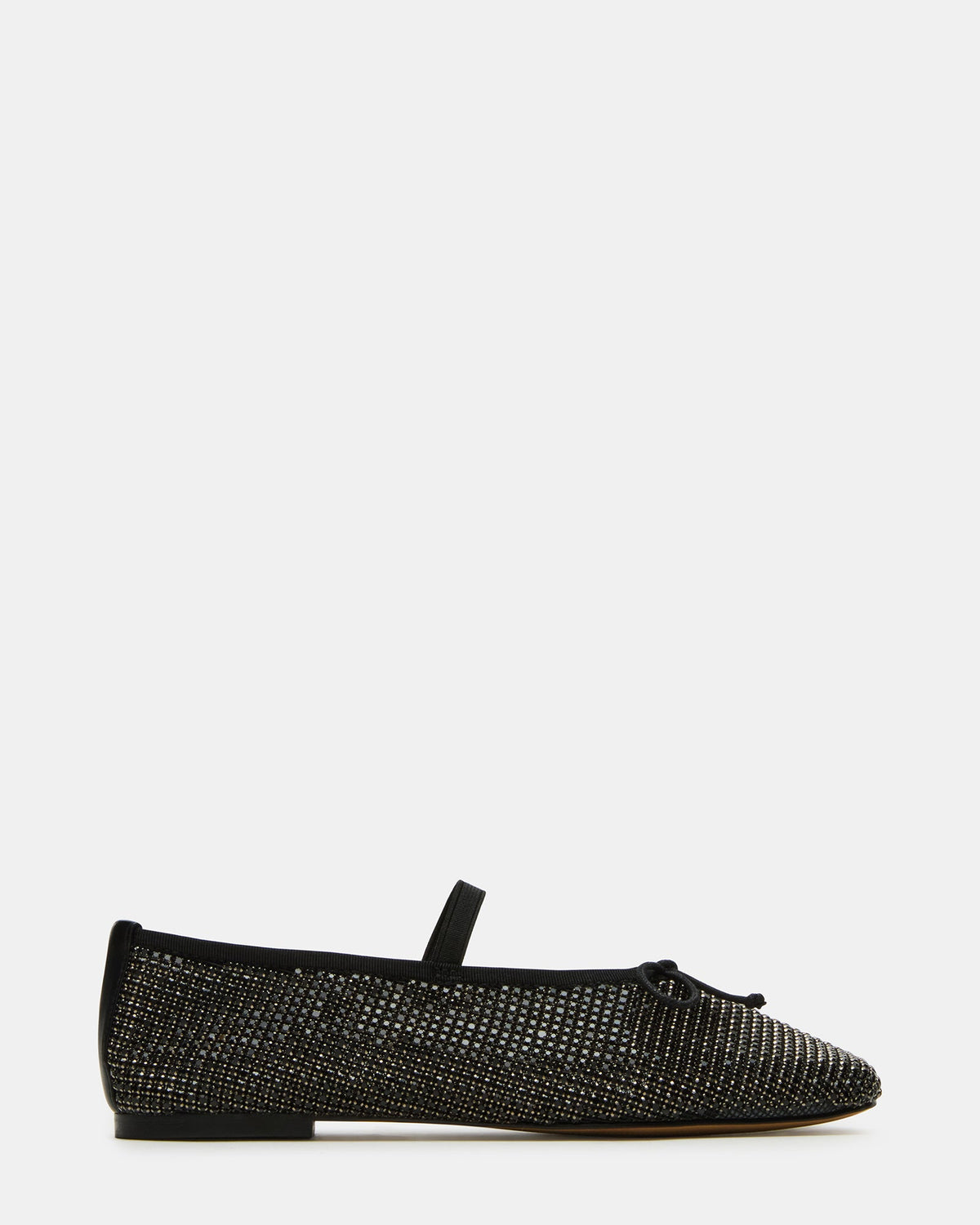 DELARA Rhinestones Black Multi Mary Jane Ballet Women's Flat | Steve Madden