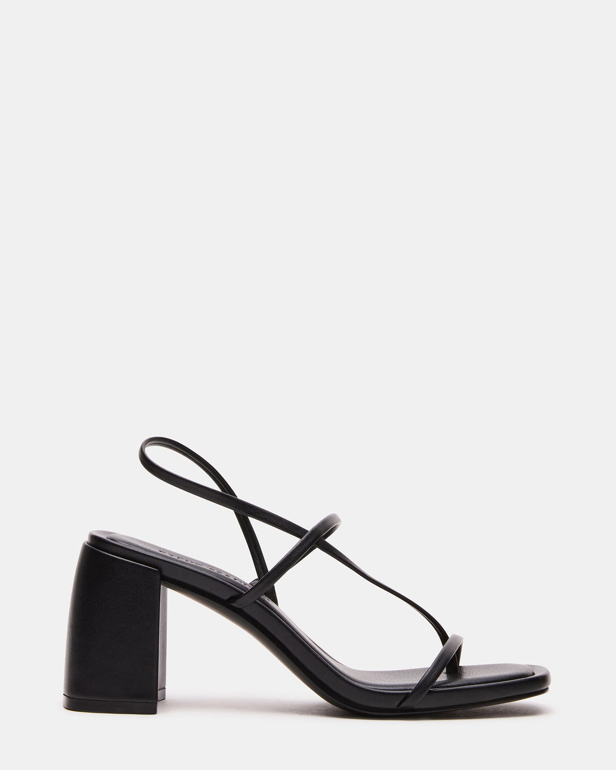 DIORA Black Women's Strappy Square-Toe Heel | Steve Madden