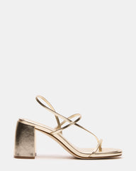 DIORA Gold Women's Strappy Square-Toe Heel | Steve Madden