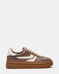 DODGE Espresso Low-Top Platform Women's Sneaker | Steve Madden