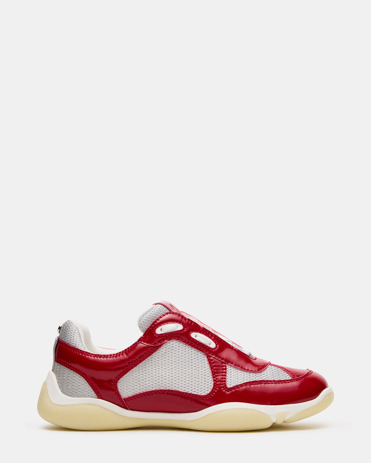 DUSTIN Red Mesh Lace-Up Low-Top Women's Sneaker | Steve Madden