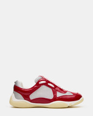 DUSTIN Red Mesh Lace-Up Low-Top Women's Sneaker | Steve Madden