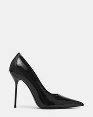 DYNASTY Black Patent Pointed-Toe Pump Women's Stiletto Heel | Steve Madden