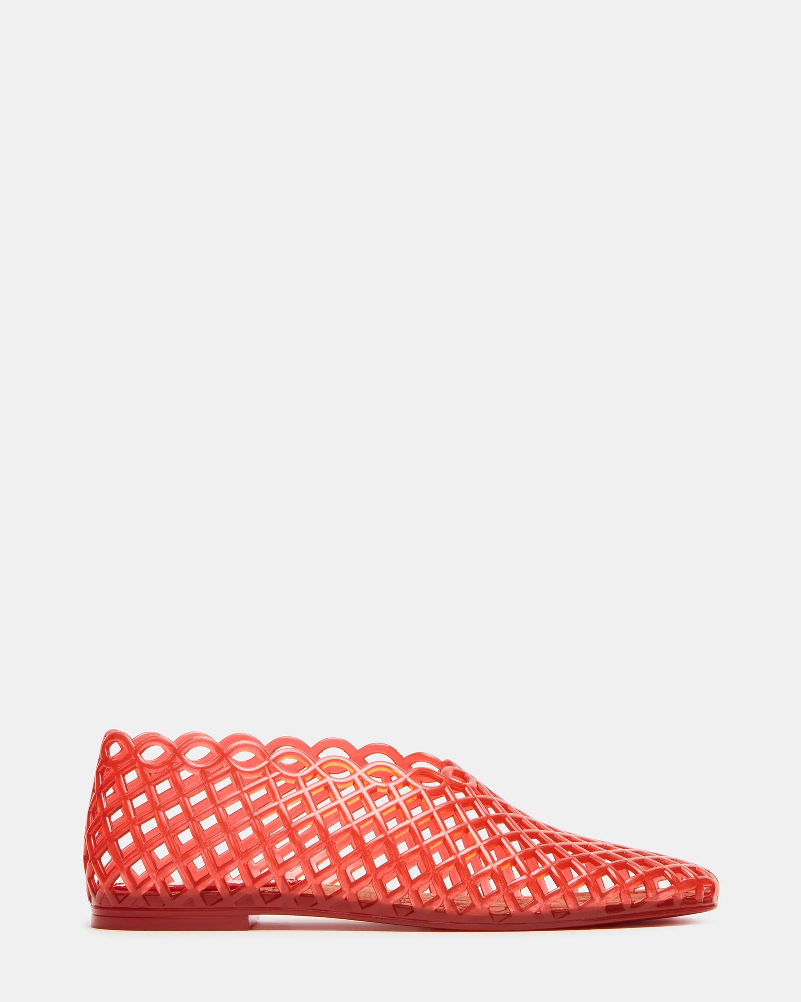 GROVE Red Square-Toe Jelly Women's Mesh Ballet Flat | Steve Madden